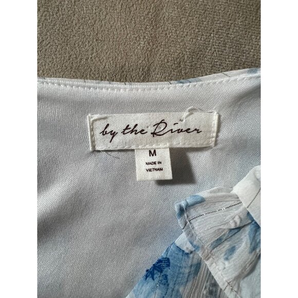 Anthropologie Floral Ruffle Midi Dress & Smocked Waist By The River - Picture 5 of 11